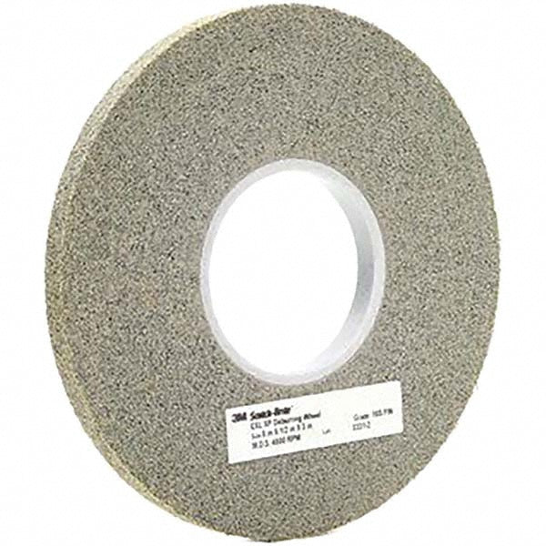 3M 7000121101 Deburring Wheel: 8" Dia, 1" Face Width, 3" Hole, 9 Density, Silicon Carbide