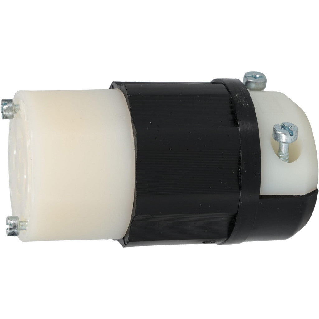 Leviton 2433 Locking Inlet: Connector, Industrial, L16-20R, 480V, Black & White