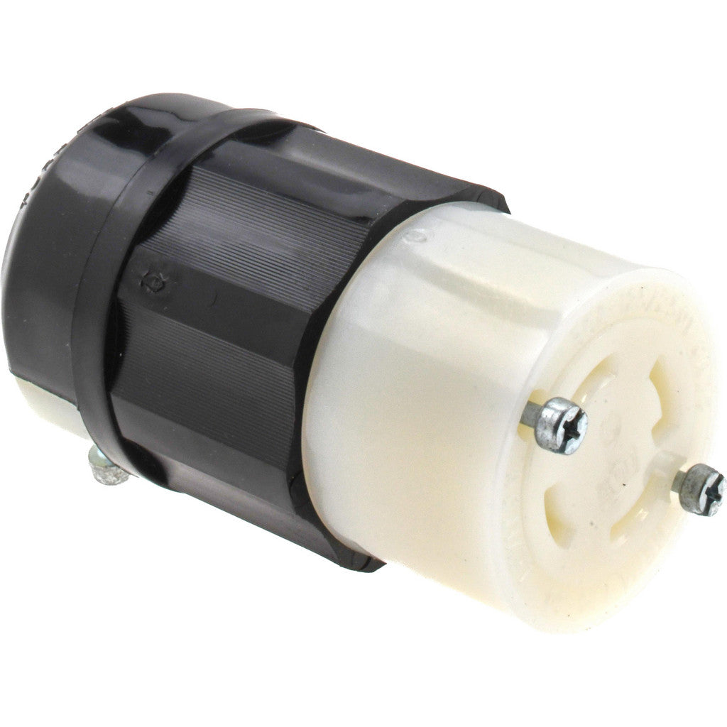Leviton 2713 Locking Inlet: Connector, Industrial, L14-30R, 125 & 250V, Black & White