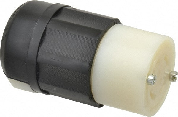 Leviton 2733 Locking Inlet: Connector, Industrial, L16-30R, 480V, Black & White
