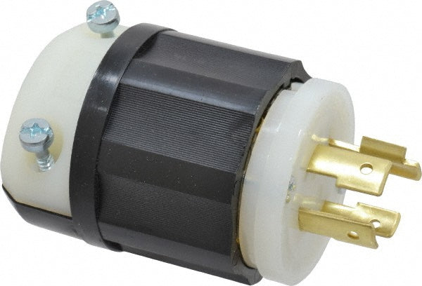 Leviton 2431 Locking Inlet: Plug, Industrial, L16-20P, 480V, Black & White