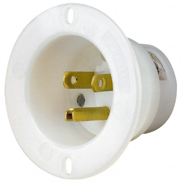 Leviton 5278-C Straight Blade Single Receptacle: NEMA 5-15P, 15 Amps, Self-Grounding