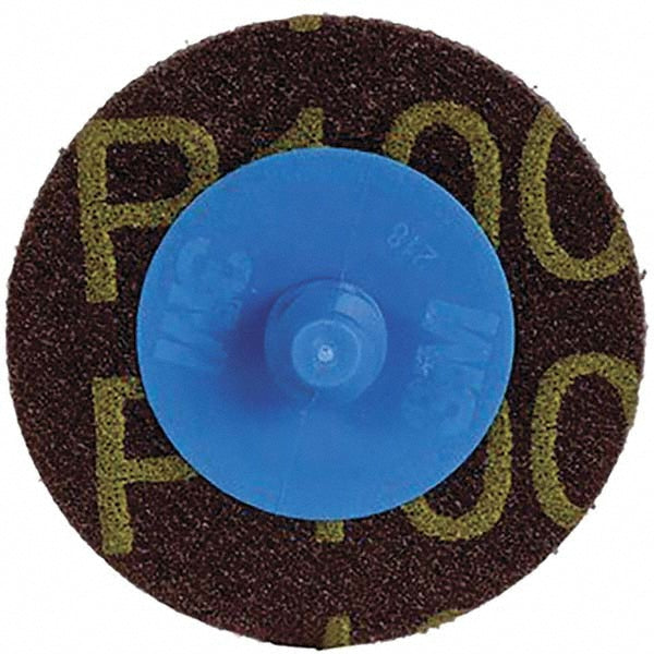 3M 7000000385 Quick-Change Disc: Roloc TR, 2" Dia, 100 Grit, Aluminum Oxide, Coated (Pack of 50)