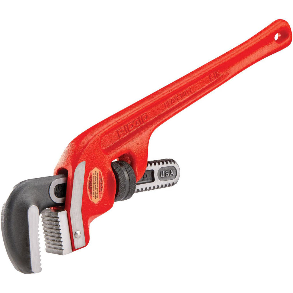 Ridgid 31075 End Pipe Wrench: 2-1/2" Max, 18" OAL, Steel