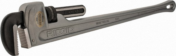 Ridgid 31110 Straight Pipe Wrench: 5" Max, 36" OAL, Aluminum