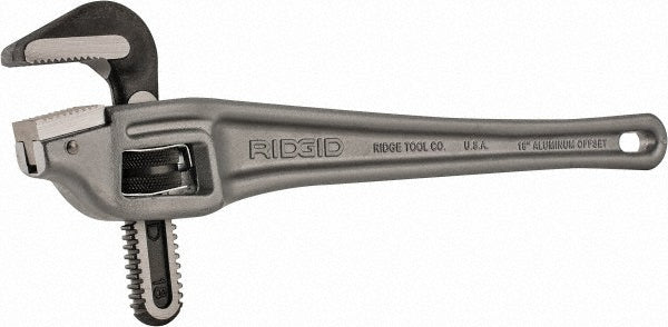 Ridgid 31125 Offset Pipe Wrench: 3/8 to 2-1/2", 18" OAL, Aluminum