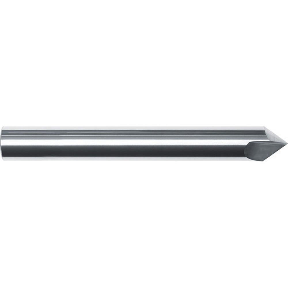 Internal Tool 64-6860-C Chamfer Mill: 1/4" Dia, 1/4" Shank Dia, 90 deg, 2 Flute, Solid Carbide, Single End