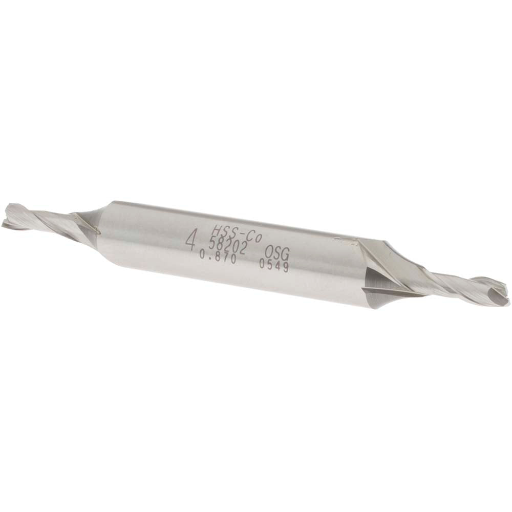OSG 5820200 Square End Mill: 4.00 mm Dia, 2 Flute, Cobalt