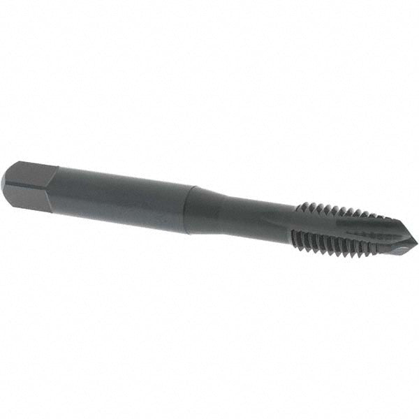 OSG 1751301 Spiral Point Tap: M8x1.25 Metric Coarse, 3 Flutes, Plug, 6H Class of Fit, Vanadium High Speed Steel, Oxide Coated