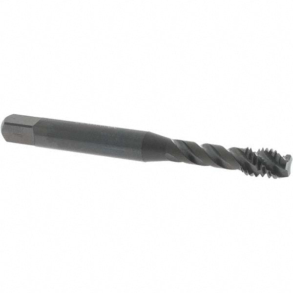 OSG 1756001 Spiral Flute Tap: M6x1.00 Metric Coarse, 3 Flutes, Modified Bottoming, 6H Class of Fit, Vanadium High Speed Steel, Oxide Coated