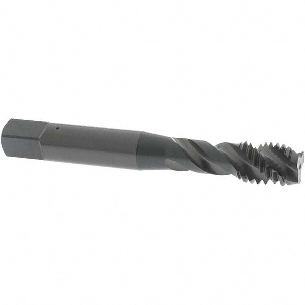 OSG 1756601 Spiral Flute Tap: M10x1.50 Metric Coarse, 3 Flutes, Modified Bottoming, 6H Class of Fit, Vanadium High Speed Steel, Oxide Coated