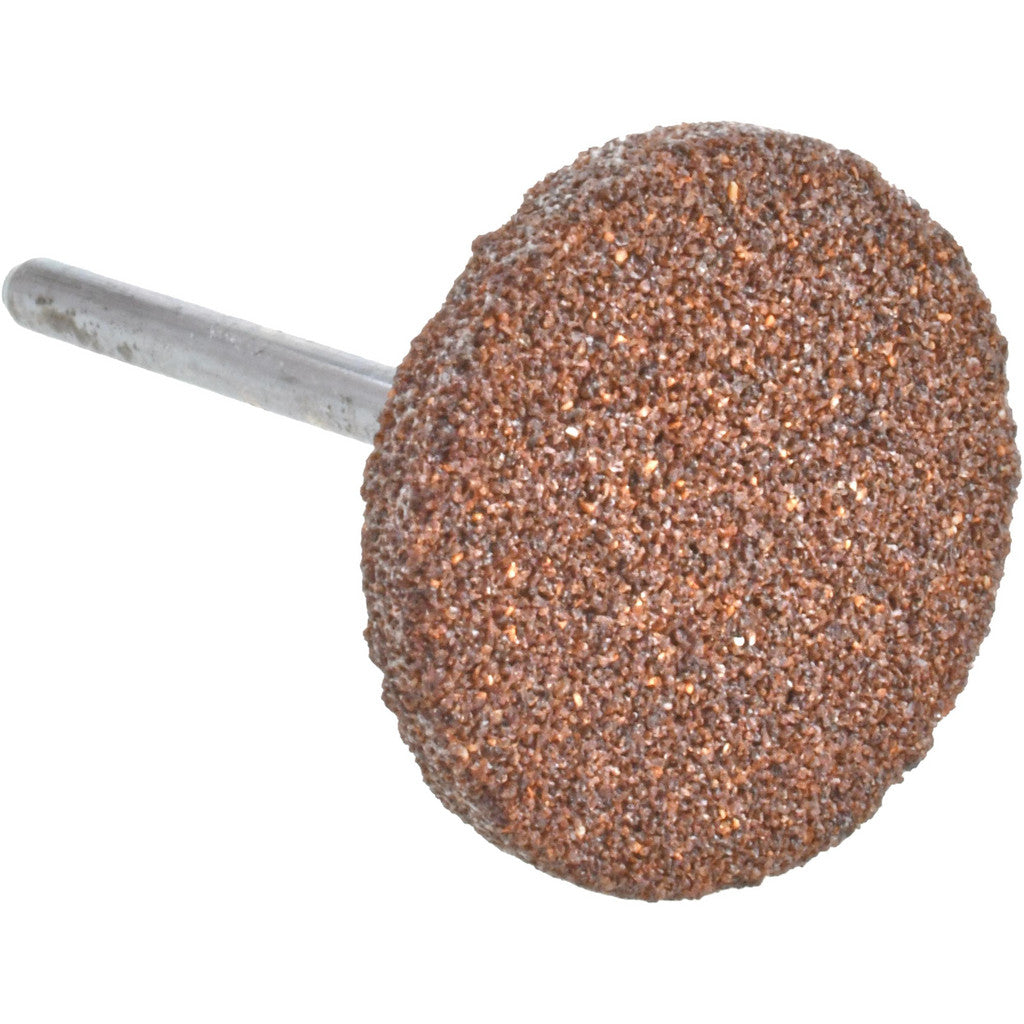 Norton 61463624560 Mounted Point: 1/8" Thick, 1/8" Shank Dia, W215, 60 Grit, Medium
