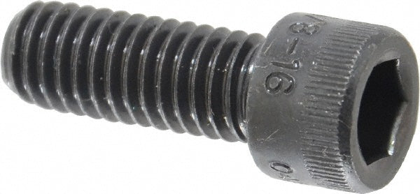 Holo-Krome 72158 Hex Socket Cap Screw: 3/8-16, 1" Length Under Head, Alloy Steel, Black Oxide Finish (Pack of 100)