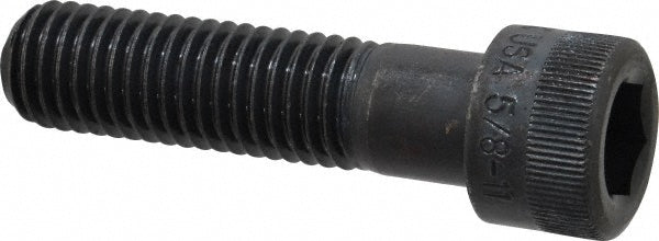 Holo-Krome 72276 Hex Socket Cap Screw: 5/8-11, 2-1/2" Length Under Head, Alloy Steel, Black Oxide Finish