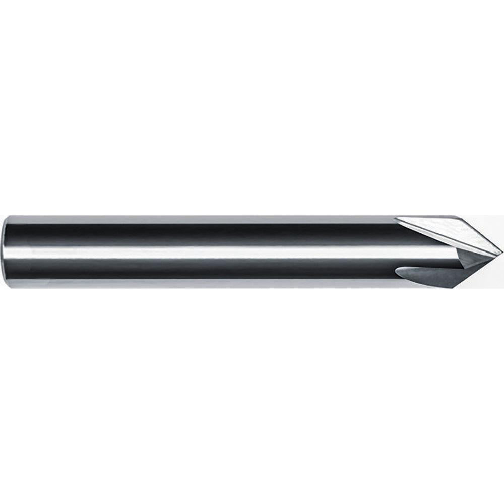 Internal Tool 64-4845-C Chamfer Mill: 1/8" Dia, 1/8" Shank Dia, 90 deg, 4 Flute, Solid Carbide, Single End