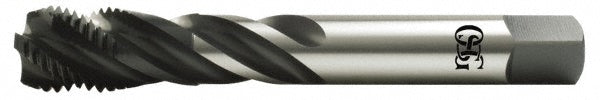OSG 1301500201 Spiral Flute Tap: 9/16-18, UNF, 4 Flute, Modified Bottoming Chamfer, 2B Class of Fit, Vanadium High-Speed Steel, Oxide Finish
