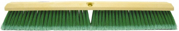 Weiler 42164 Push Broom: 24" Wide, Polyester Bristle