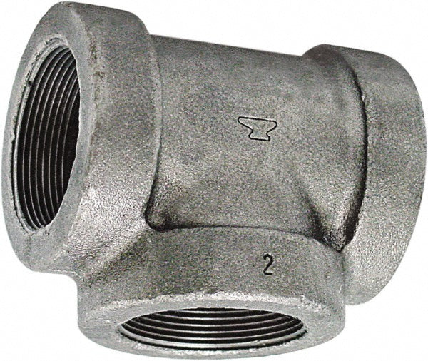 Anvil 300032604 Black Tee: 2", Threaded