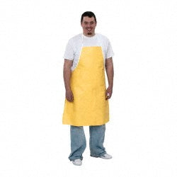 Dupont QC273BYL00010000 Disposable & Chemical-Resistant Apron: 36" Length, 10.00 mil Thick, Yellow