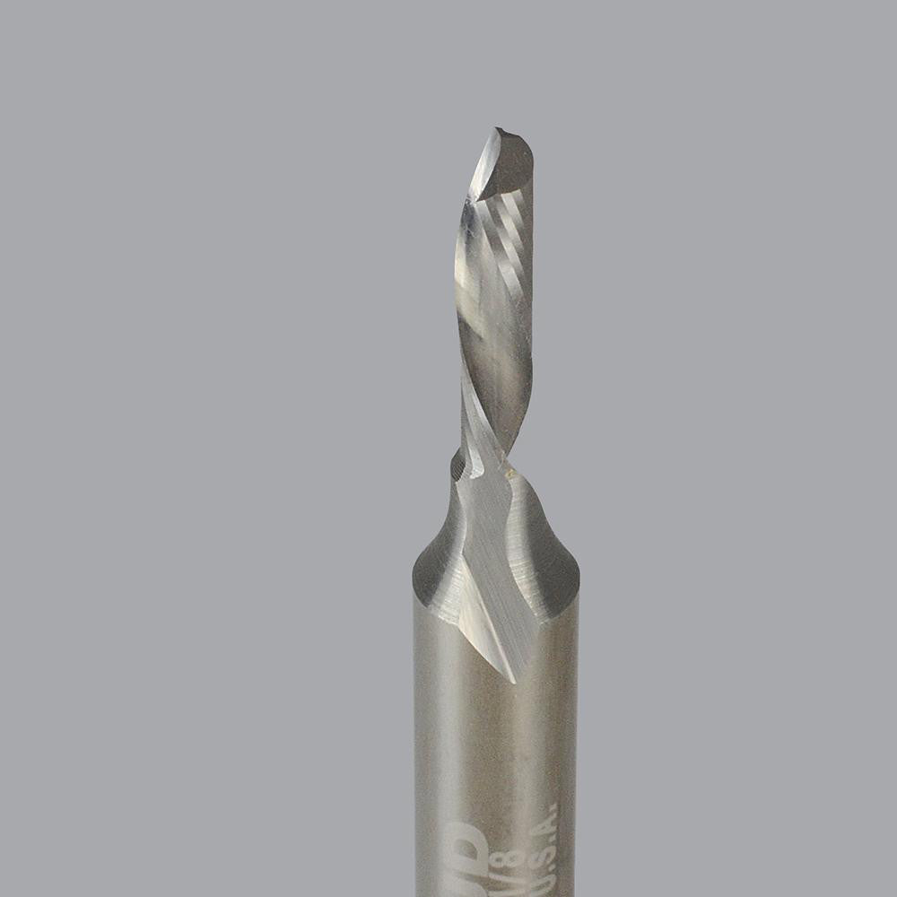Onsrud 62-610 Spiral Router Bit: 0.125" Dia, 0.5" LOC, 1/4" Shank Dia, Downcut