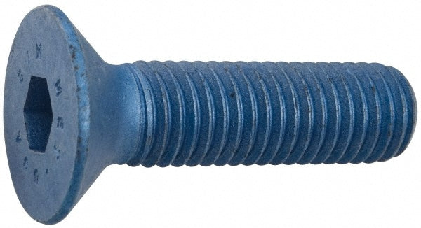 Metric Blue UST204761 Flat Socket Cap Screw: M8x1.25, 12.9 Alloy Steel, Metric Blue Finish (Pack of 5)