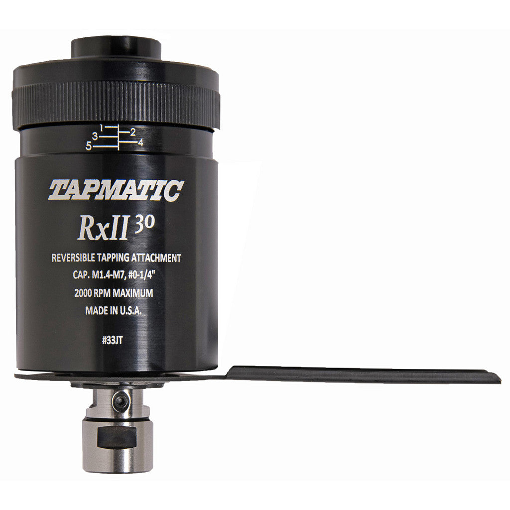 Tapmatic 11406 Model RX30, No. 0 Min Tap Capacity, 1/4 Inch Max Mild Steel Tap Capacity, JT6 Mount Tapping Head