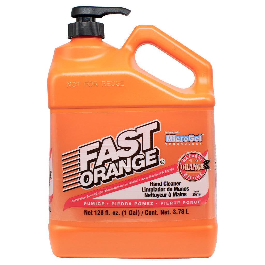 Fast Orange 25219 Fine Pumice Lotion Hand Cleaner, 1 Gal Pump Bottle