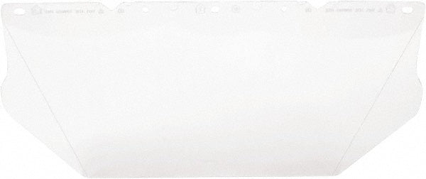 MSA 10115836 Face Shield Windows & Screens: Replacement Window, Clear, 8" High, 0.04" Thick