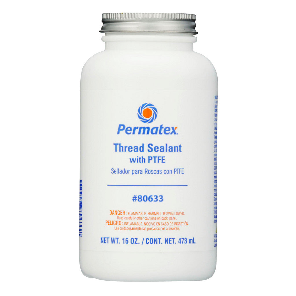 Permatex 80633 Thread Sealant With PTFE, 16 oz