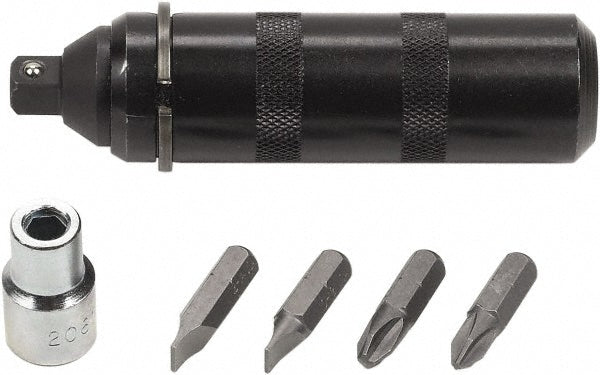 GEARWRENCH 1140D Automotive Brake Tool Sets; Contents: Impact Driver Phillips #2 #3 Slotted 6 & 8 and 8 & 10; UL Fire Rating: SAE Impact Driver Set; Number Of Pieces: 6; Number Of Pieces: 6; Minimum Order Quantity: 1; UNSPSC Code: 25171718