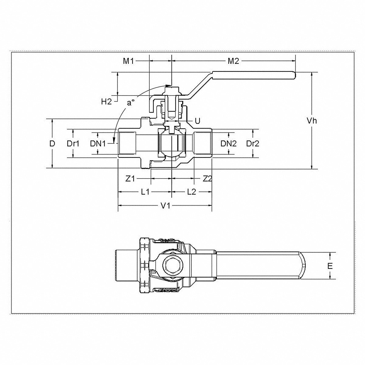 Apollo Manual 2-Way Ball Valve, Sweat, Bronze (77C20801A)