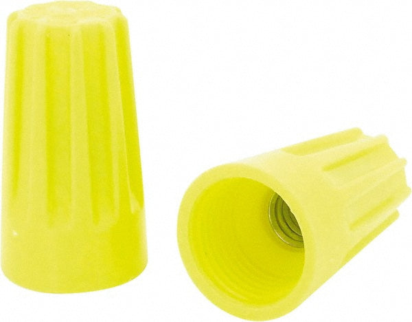 Ideal 30-074 Standard Twist-On Wire Connector: Yellow, Flame-Retardant, 2 AWG