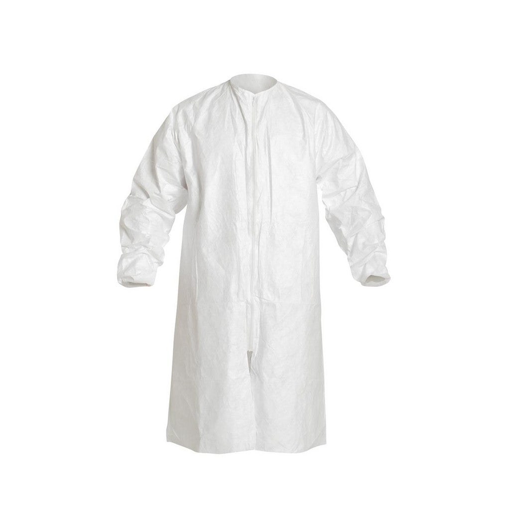 Dupont IC264SWHXL00300B Smock: Size X-Large, Tyvek IsoClean, White