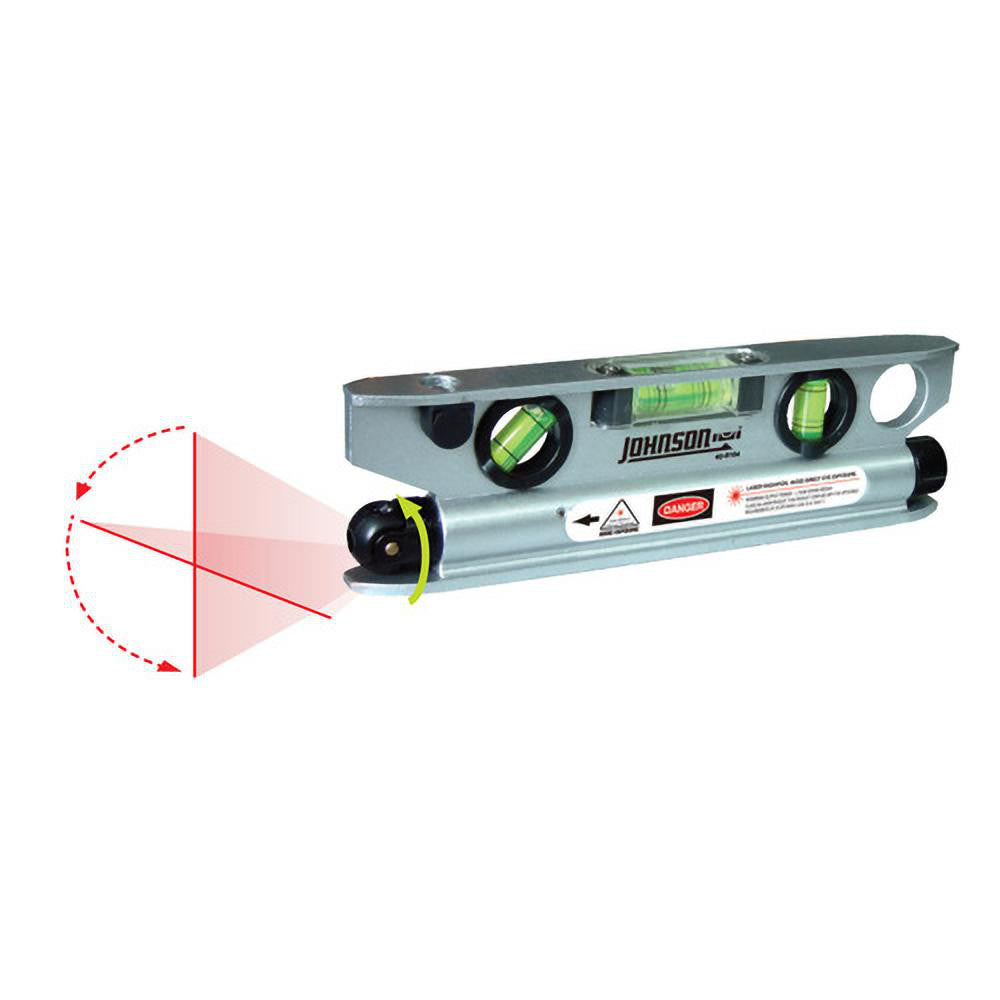 Johnson Level & Tool 40-6164 Torpedo Laser Level: 1 Beam, Class III, Red Beam