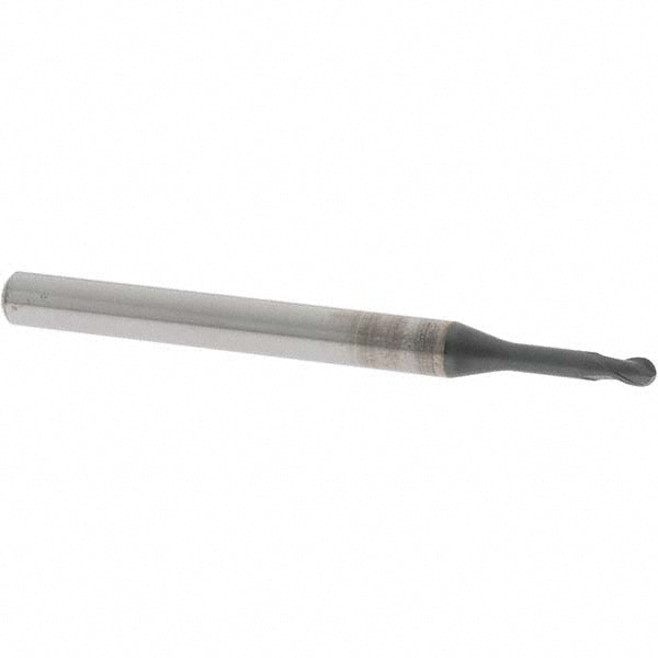 OSG 36901211 Ball End Mill: 1/8" Dia, 1/8" LOC, 2 Flute, Solid Carbide