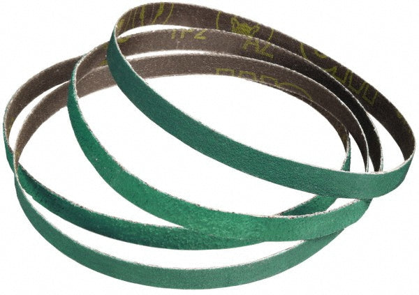 3M 7000119458 Abrasive Belt: 3/4" Wide, 18" OAL, 60 Grit, Alumina Zirconia