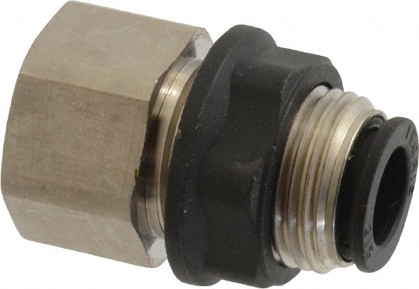 Legris 3036 60 14 Push-to-Connect Bulkhead: NPT, 3/8" Tube OD