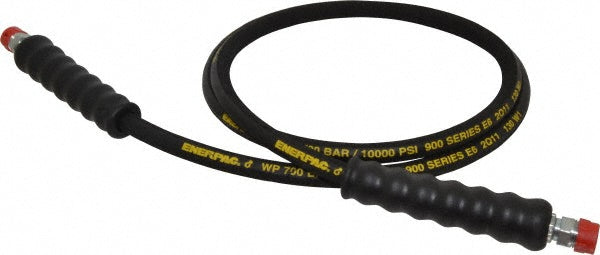 Enerpac H9206 Hydraulic Pump Hose: 1/4" ID, 6' OAL, Rubber, 10,000 Max psi