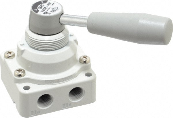 SMC PNEUMATICS VH202-N02 Manually Operated Valve: 0.25" NPT Outlet, Rotary Lever, Rotary Lever & Manual Actuated