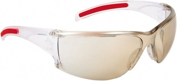 MCR Safety HK119 Safety Glasses: Scratch-Resistant, Polycarbonate, Clear Mirror Lenses, Full-Framed