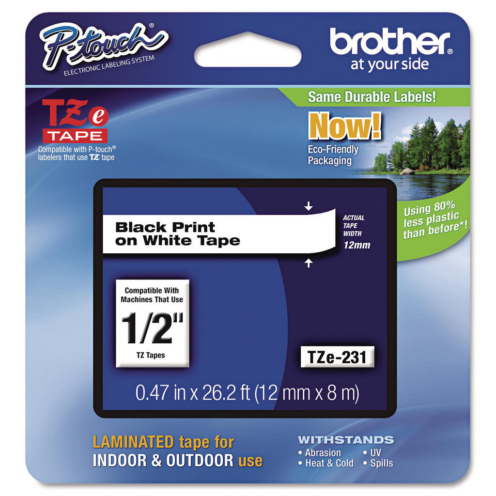 Brother BRTTZE231 Labels, Ribbons & Tapes; UNSPSC Code: 55121600