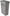 Rubbermaid FG354060GRAY Trash Can: 23 gal, Rectangle, Gray