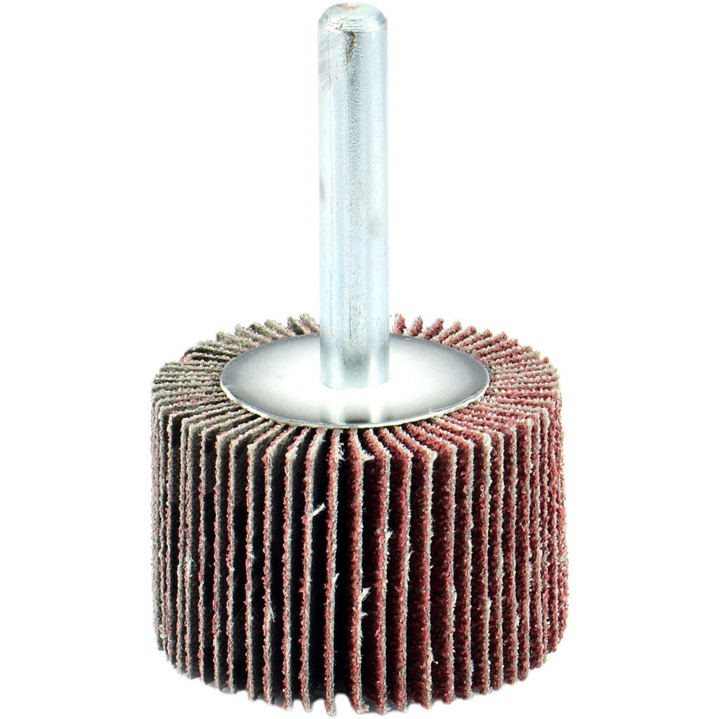 ARC Abrasives 11234 Mounted Flap Wheel: 1-1/2" Dia, 1" Face Width, 60 Grit, Aluminum Oxide (Pack of 10)