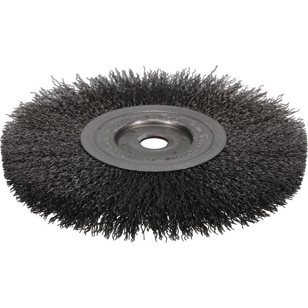 Weiler 1178 Wheel Brush: 8" Wheel Dia, 1/2" Face Width, 0.0140" Wire Dia, Crimped