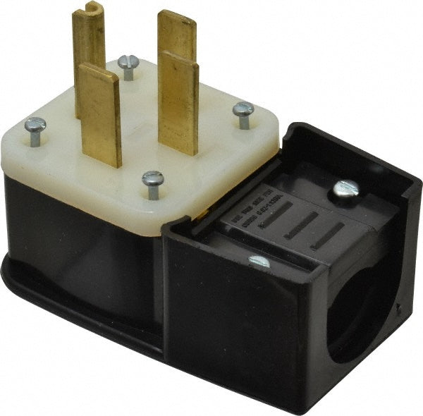 Leviton 9452-P Straight Blade Plug: Industrial, 14-50P, Black