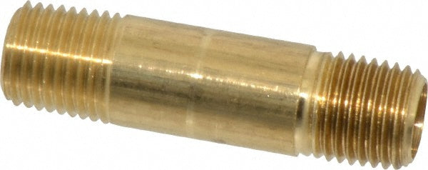 Parker 215PNL-4-20 Industrial Pipe Long Nipple: 1/4" Male Thread, MNPTF