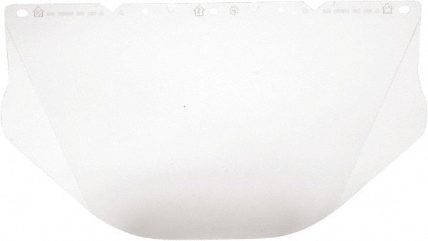 MSA 10115863 Face Shield Windows & Screens: Replacement Window, Clear, 9.5" High, 0.04" Thick