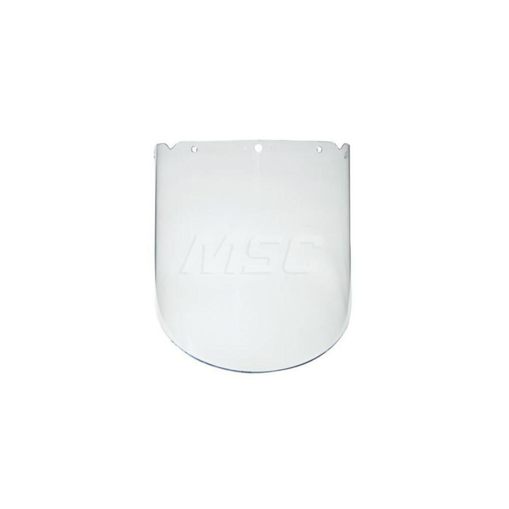 MSA 10115851 Face Shield Windows & Screens: Visor, Clear, 9.25" High, 0.098" Thick