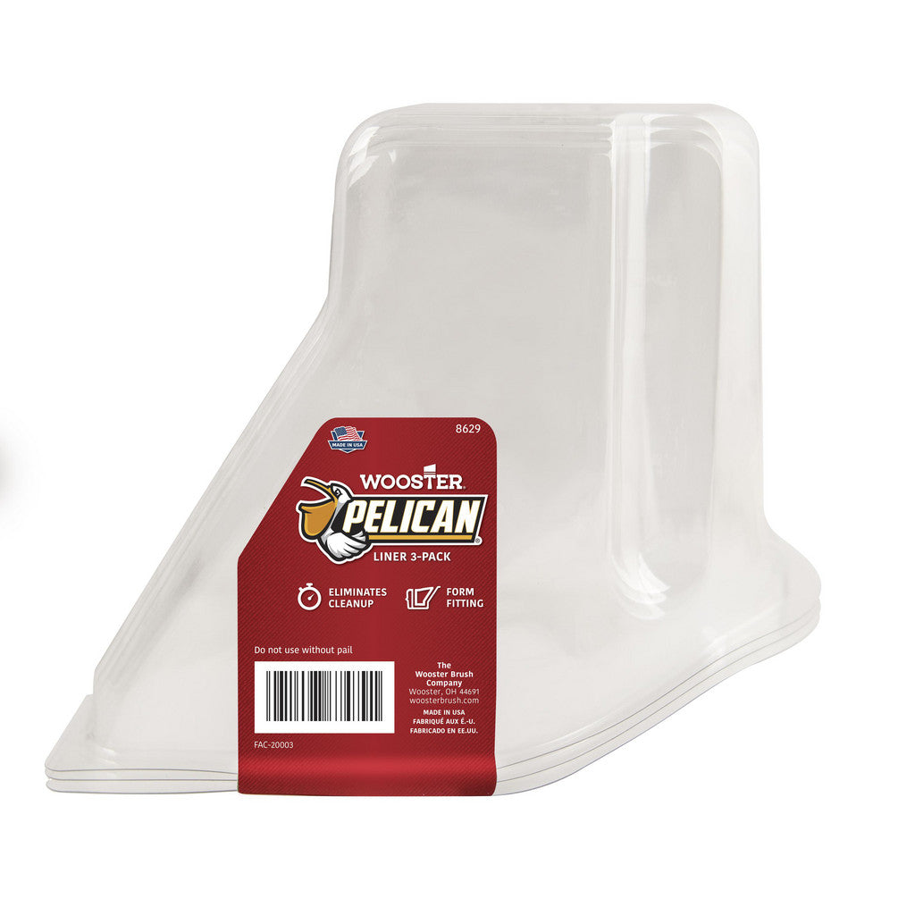 Wooster Brush 8629 4-1/2" Roller Compatible Paint Pail Liner (Pack of 18)