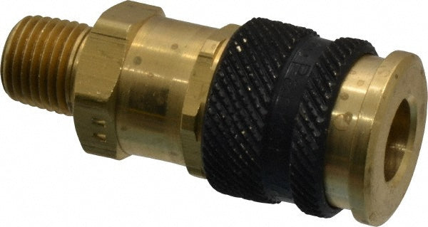 Parker 23KAAN13MPN Pneumatic Hose Coupling: 1/4-18, 1/4" Body Dia, Industrial Interchange